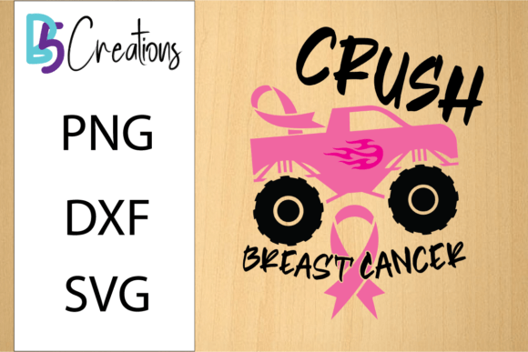 Crush Breast Cancer SVG: Graphics for Tumbler Wraps