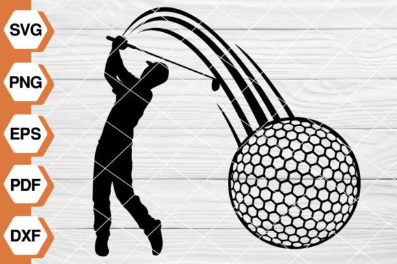 Golfing Scene SVG EP-122: Premium Graphics & Illustrations