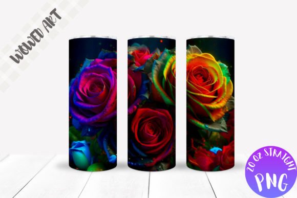 Rose Skinny Tumbler Wrap: Graphics for Crafts & Content