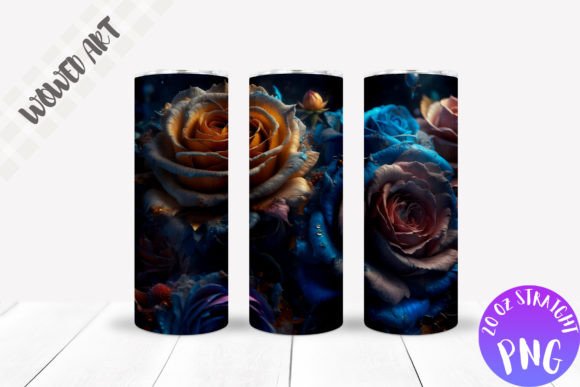 Rose Tumbler Wrap: Graphics for Crafts-Driven Branding
