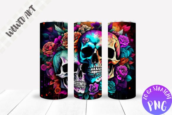 Skull Tumbler Wrap: Graphics for Bold Crafts