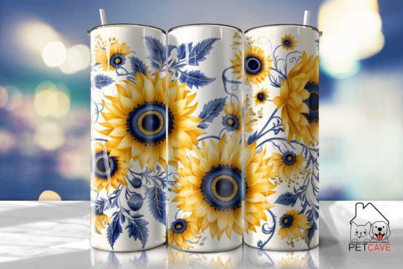 Sunflower Tumbler 20oz 1 Graphics for Crafts